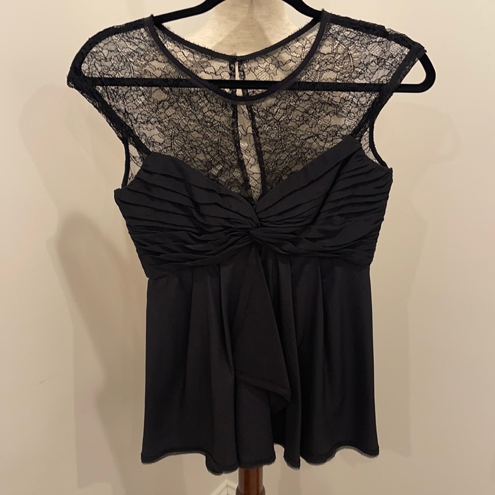 Lace black corset top